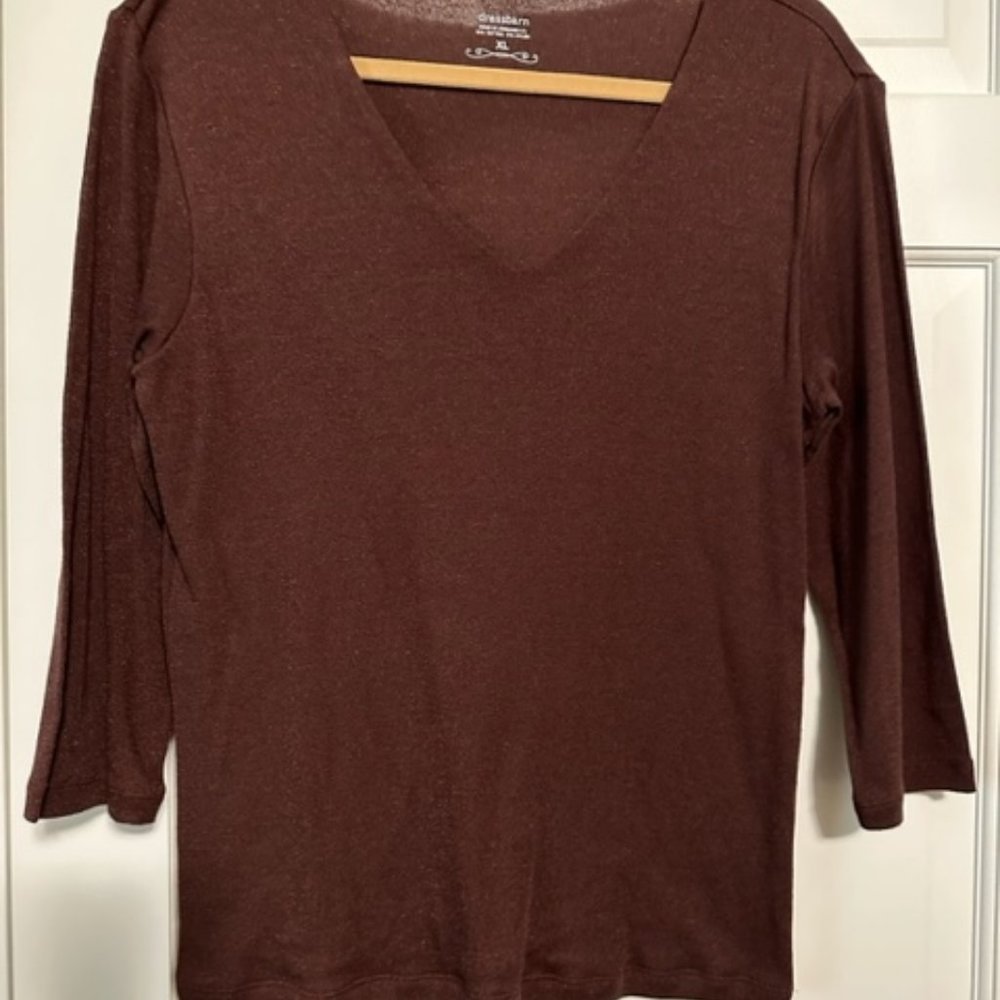 Dress Barn Brown Lightweight Sweater Never Worn Size XL